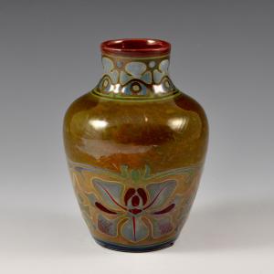 Vaso a lustro con motivi vegetali - Galileo Chini, Manifattura L'Arte della Ceramica, 1900-1902 circa
